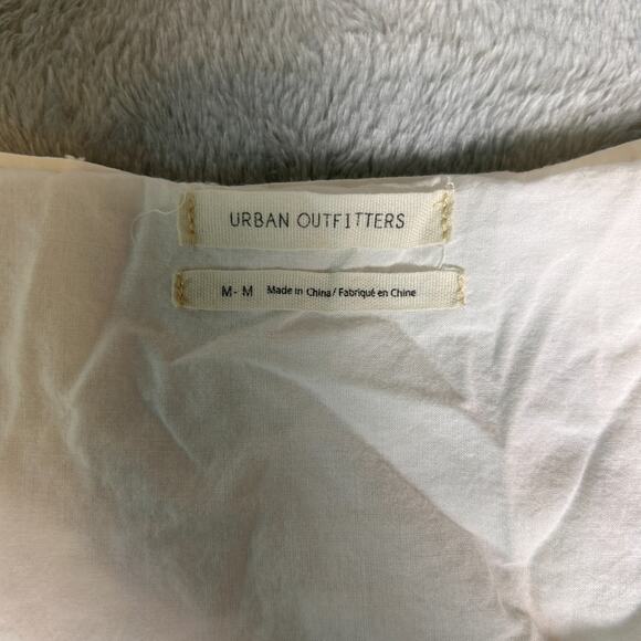 Urban Outfitters Swiss Dots Mini Dress Womens Medium Cottagecore Peasant Soft - Picture 4 of 8